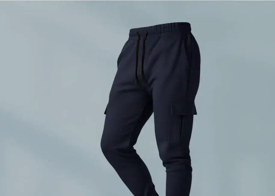 Men Blue Slim Fit Trouser