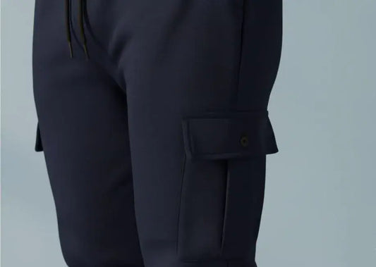 Men Blue Slim Fit Trouser