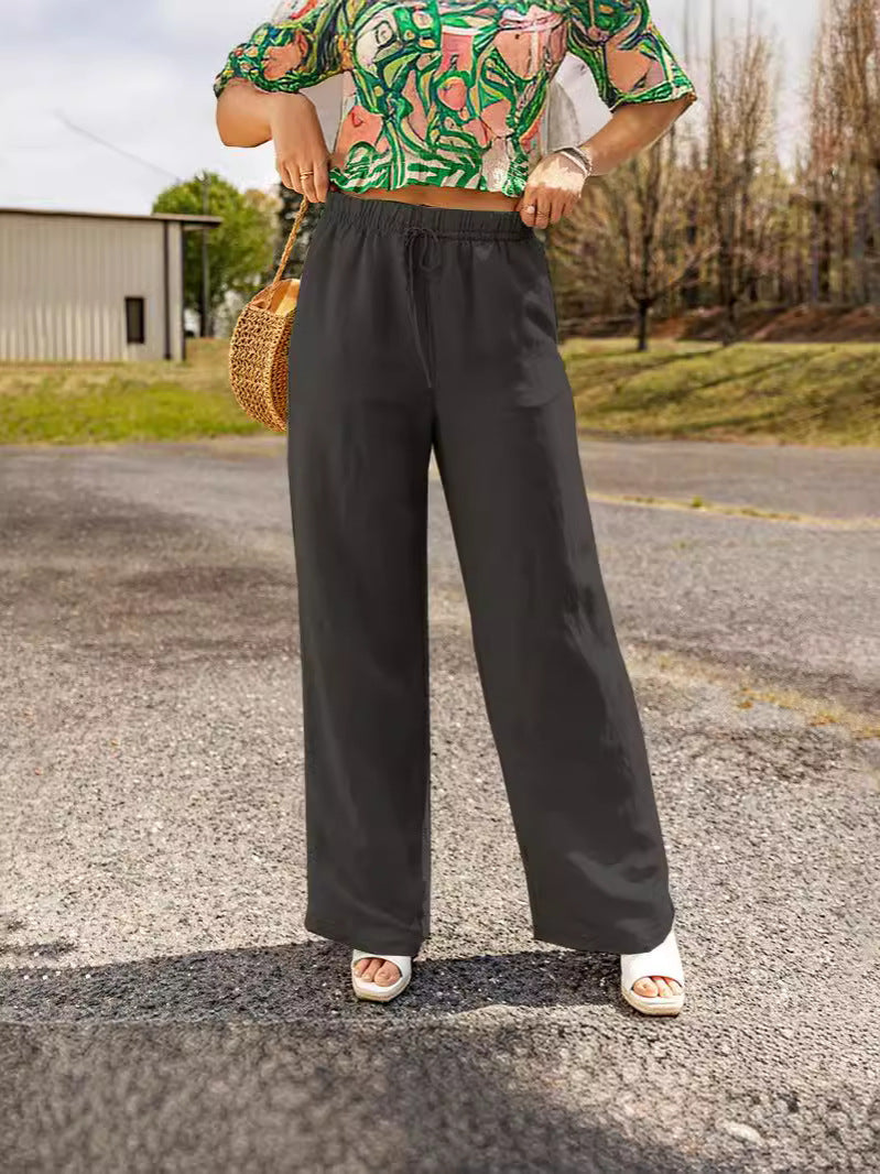 Cotton Wide Trousers