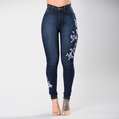 Slim Embroidered Jeans