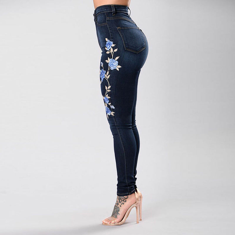 Slim Embroidered Jeans