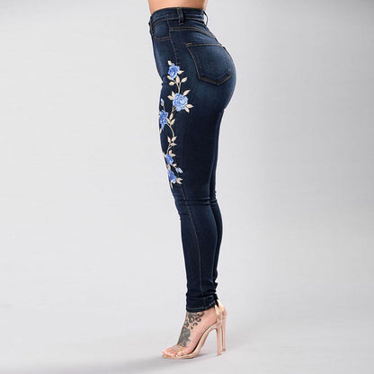 Slim Embroidered Jeans