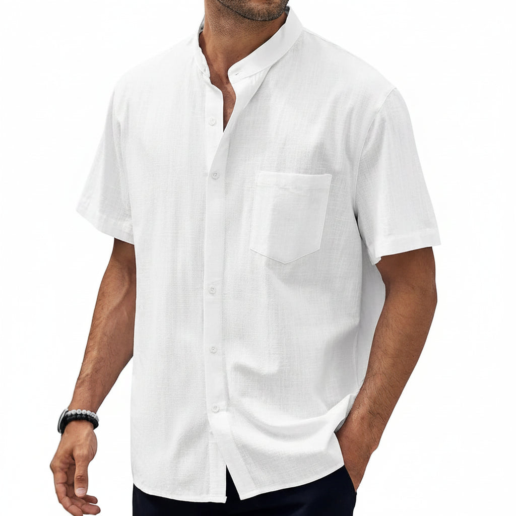 Plus Size Summer Cotton Shirt
