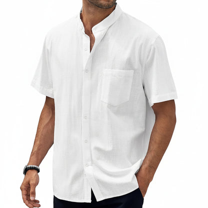 Plus Size Summer Cotton Shirt