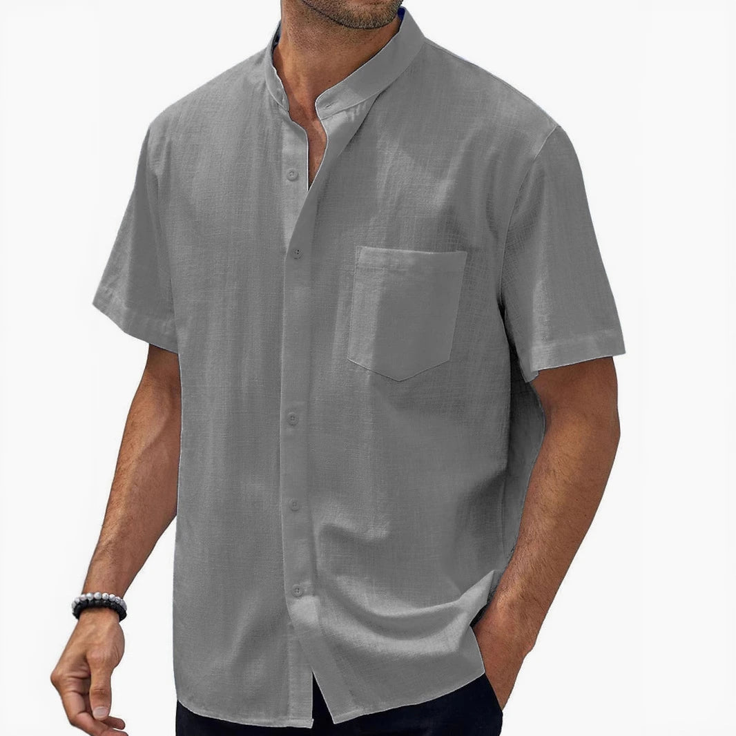 Plus Size Summer Cotton Shirt
